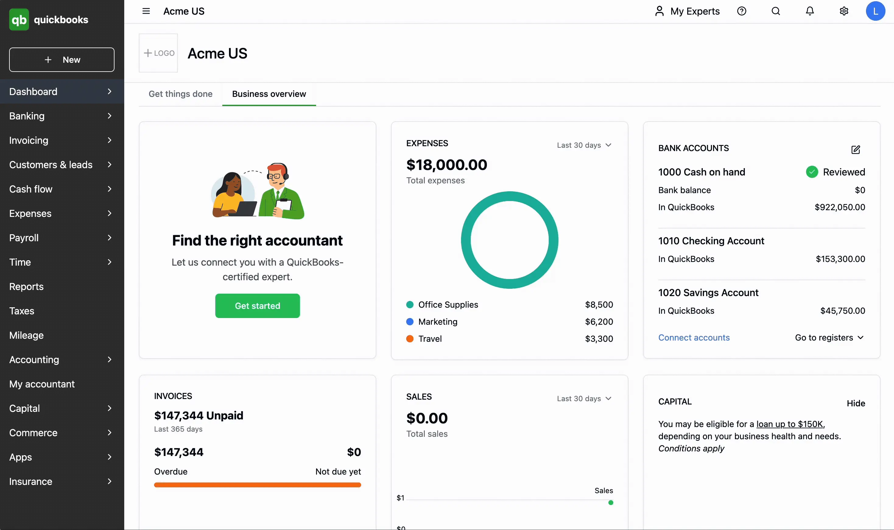 QuickBooks CPA matchmaker interface displaying a carousel of available tax professionals with their photos, credentials, and specialties for small business owners to browse and select
